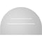 Ekena Millwork Round Top Surface Mount PVC Gable Vent: Functional, w/ 3-1/2"W x 1"P Standard Frame, 24"W x 16"H GVPRT24X1601SF - alternate 2
